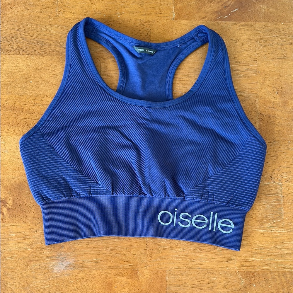 Oiselle Blue Sports Bra